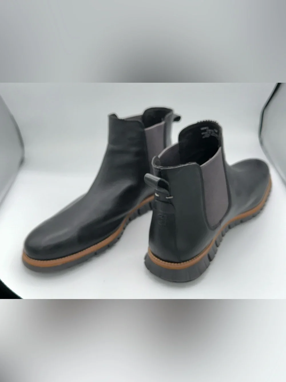 Cole Haan ZerøGrand Omni Chelsea Boot Waterproof C36161 Black Men Sz 13 M   AA28